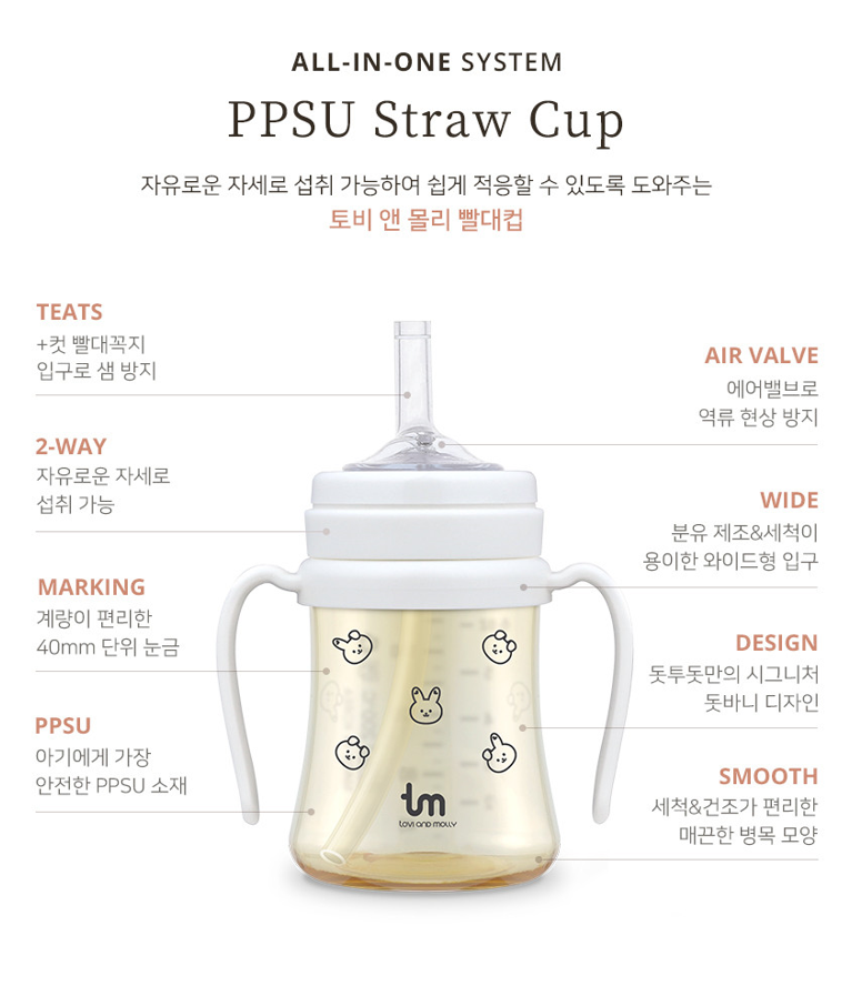 Grosmimi Straw Cup and Accessories